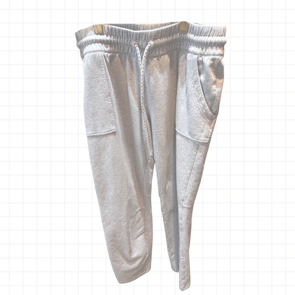 Adidas Light Gray Jogger Sweatpants Activewear | Size Large - Picture 5 of 7